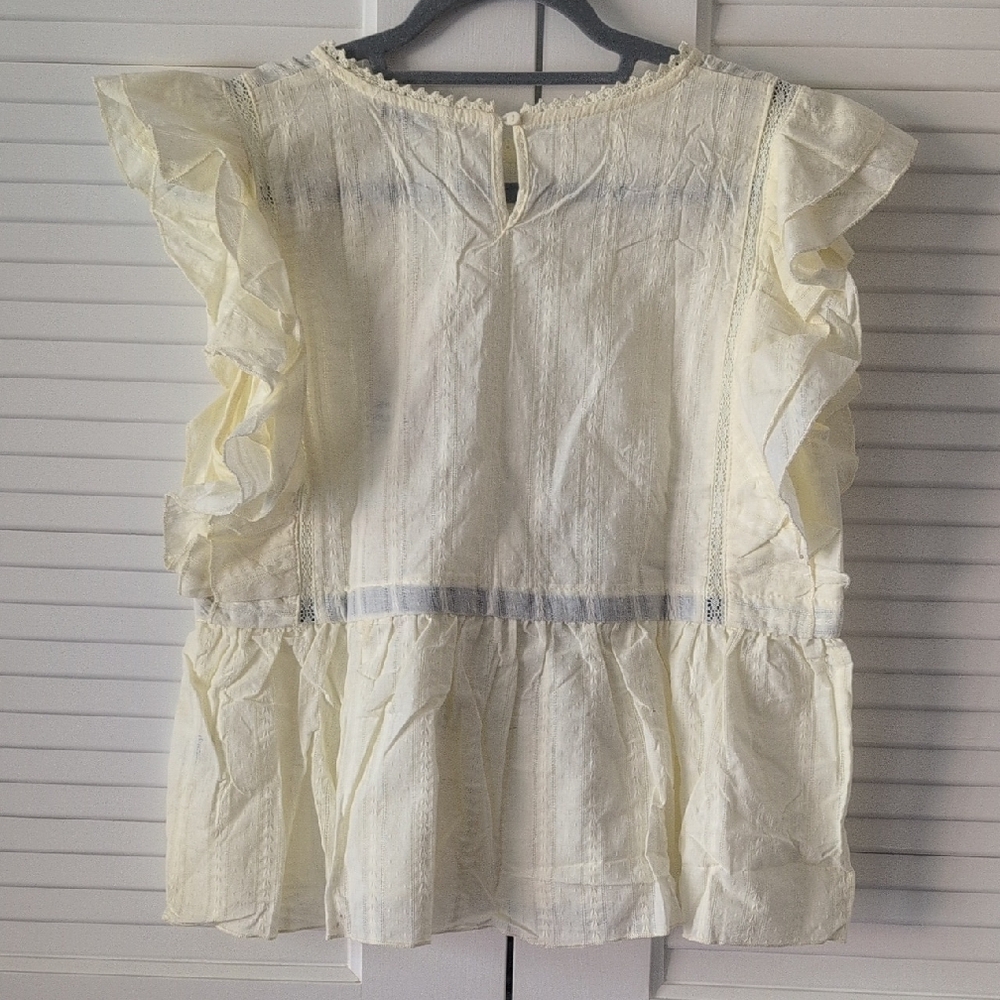Griffin Paris Blouse 100% Cotton Size M - Picture 3 of 8